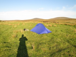 Wild camoing, Sail Righe, River Thurso, May 2018